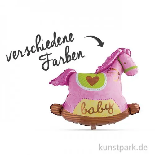 Folienballon Schaukelpferd, 94 cm Kostenfreie Lieferung