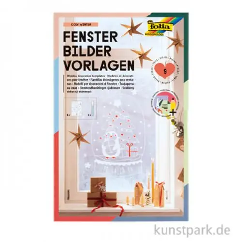 Nur Für Kurze Zeit Fensterbilder Vorlagen - Cosy Winter, mit Kreidemarker