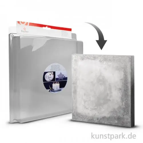 Im Trend Gießform - Quadrat groß - 25 x 25 cm, Tiefe 4 cm