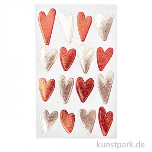 Sticker - Herzen, Rosa Rot Markenprodukt