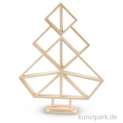 Geometrischer Weihnachtsbaum aus Holz Billig