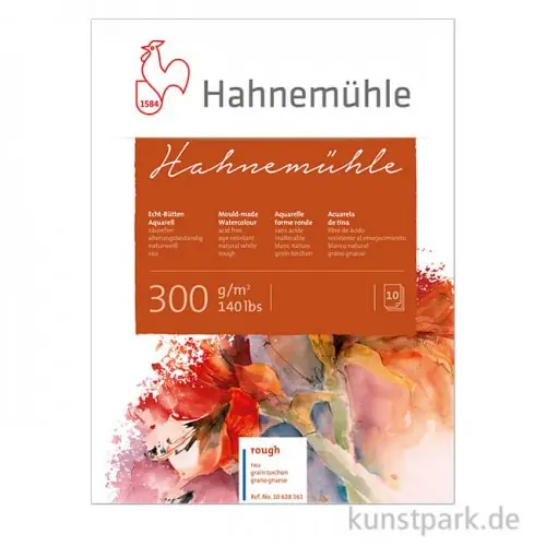 Hahnemühle Echt Bütten Aquarellpapier, 10 Blatt, 300g rau Saisonangebot