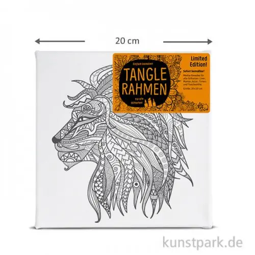 Sonderaktion Tangle Rahmen Löwe 20x20 cm