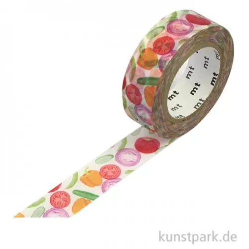 Handgefertigt MT Masking Tape Summer Vegetable - 15 mm, 7 m