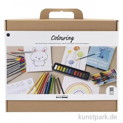 Letzte Chance Malset für Kinder - Farben, Stifte + Zubehör zum Ausmalen
