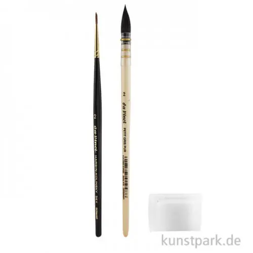 da Vinci Aquarellset mit 2 Pinseln und Kernseife Gratis Versand