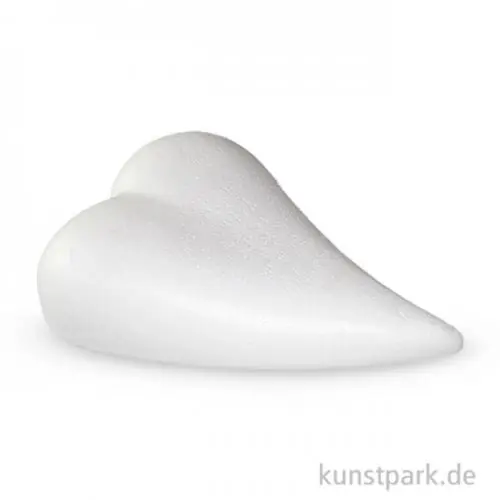 Styroporform Herztropfen flach 20 cm Saisonangebot