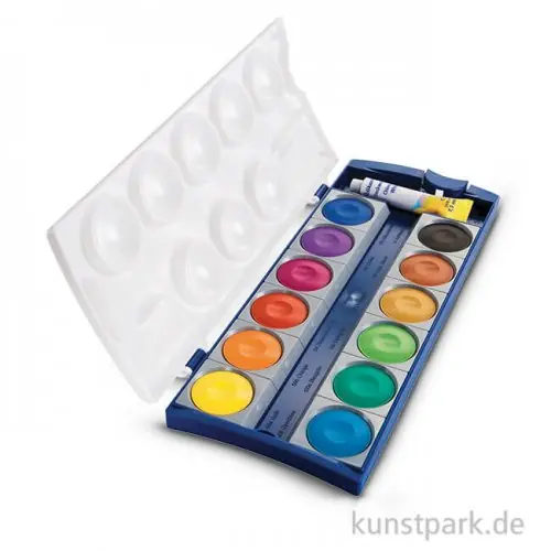 Sofort Bestellen Pelikan Deckfarbkasten mit 12 Farben und Deckweiß