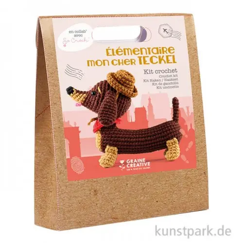 DIY Häkelset - Dackel Amigurumi Kit Top-Angebot