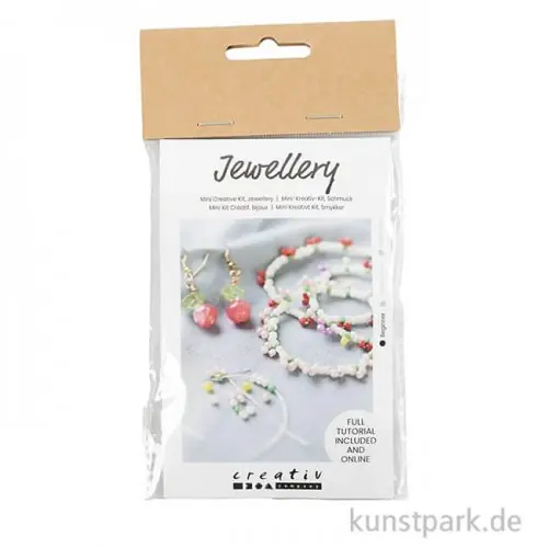 Mini Bastelset Schmuck - Elastisches Armband + Ohrringe Limited Edition