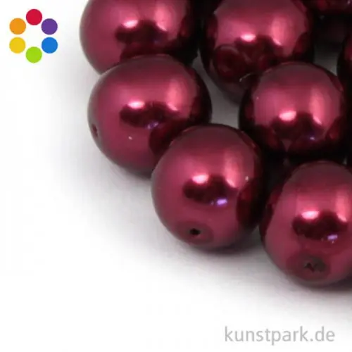 Renaissance Glaswachsperlen - 12 mm - 21 Stück Top-Qualität