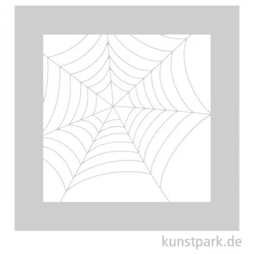 Schablone - Spinnennetz, Größe 110x110 mm Im Trend