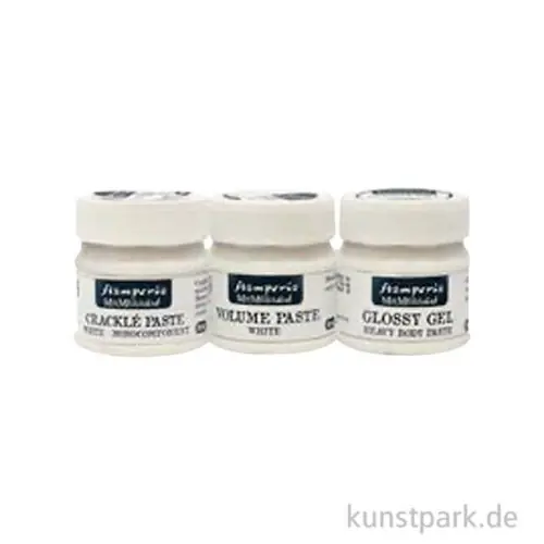 Stamperia Mixed Media Paste Set - Volume, Glossy, Crackle, je 50 ml Online Kaufen