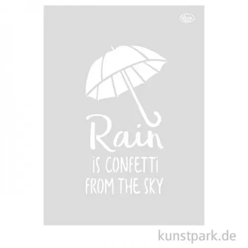 Gratis Versand Viva Decor Universal-Schablone DIN A3 - Regenschirm