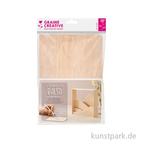 Hochwertig Balsa Holzplatten für Modellbau, DIN A4, Dicke 2 mm, 5 Stück