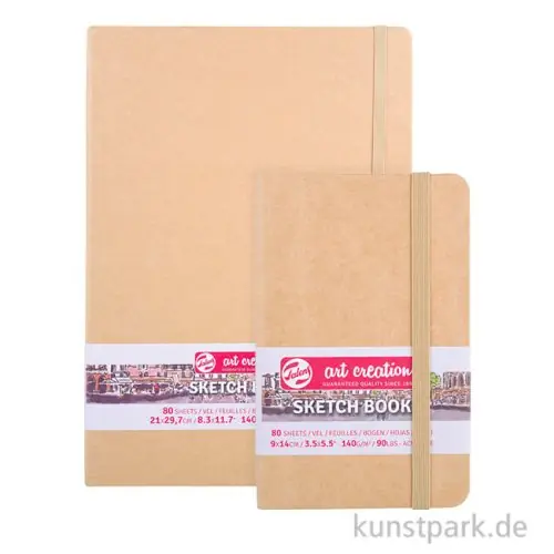 Talens Art Creation - Skizzenbuch Kraft, 80 Blatt, 140g Neue Ware