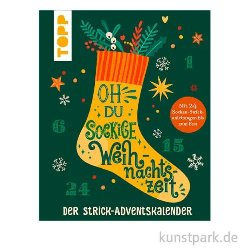 Mengenrabatt Oh du sockige Weihnachtszeit - Strick Adventskalender, Topp Verlag
