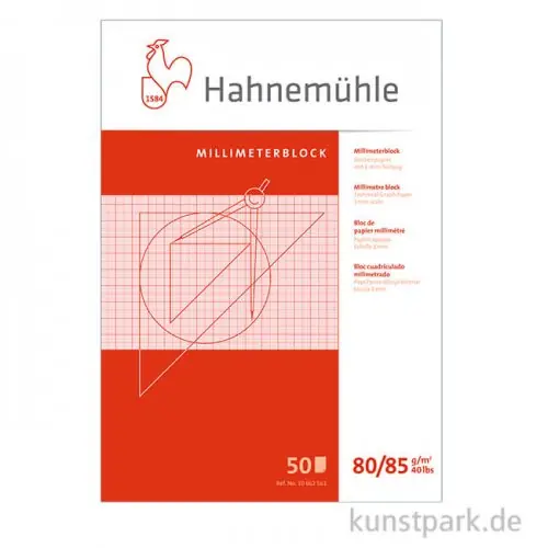 Hahnemühle Millimeterblock ROT, 80g Online Kaufen