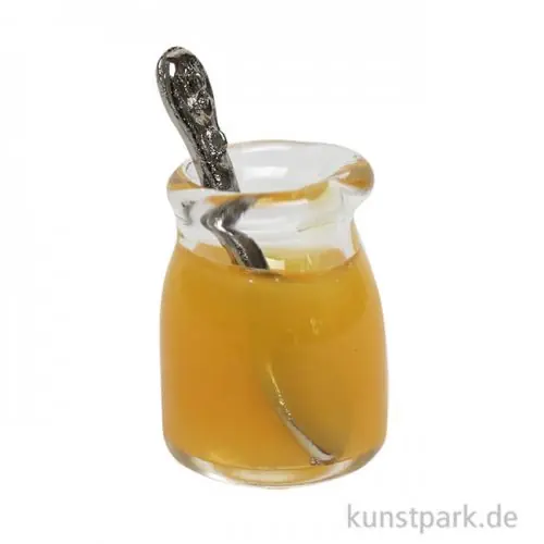 Miniatur Honigglas mit Löffel, 1 x 1,3 cm Preis Gesenkt