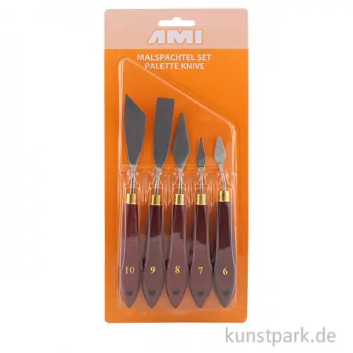 Malspachtel Set universal - 5 Spachtel Form 6-10 Begrenztes Angebot