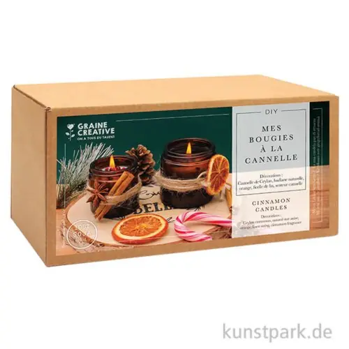 DIY Set - Duftkerzen im Glas, Zimt, Winter Direkt Vom Hersteller