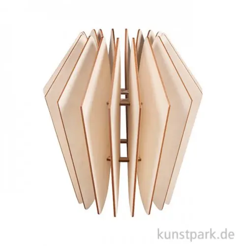 Holz Lamellenlampe - Kopenhagen, 22 x 22 x 23,5 cm Kracherpreis
