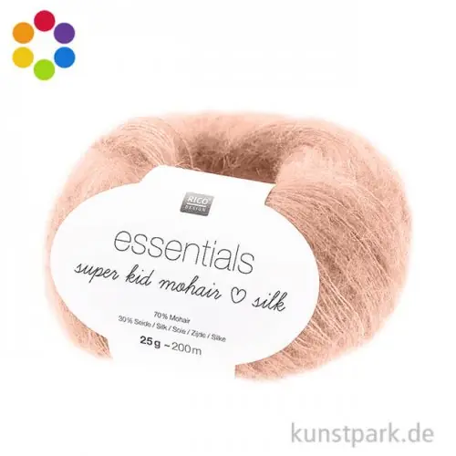 Markenware Rico Garn - Essentials Super Kid Mohair Loves Silk, 25g, 200m