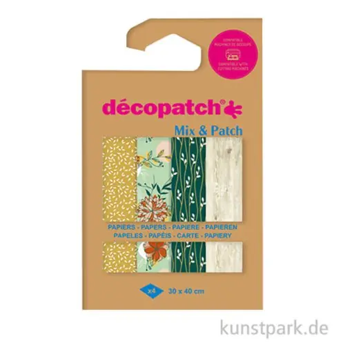 Handgefertigt DECOPATCH Papiere - Mix & Patch, Naturelle