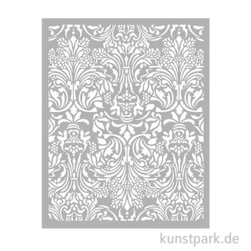 Versand Am Gleichen Tag Stamperia Schablone - Sir Vagabond Fantasy World Damasque, 20 x 25 cm