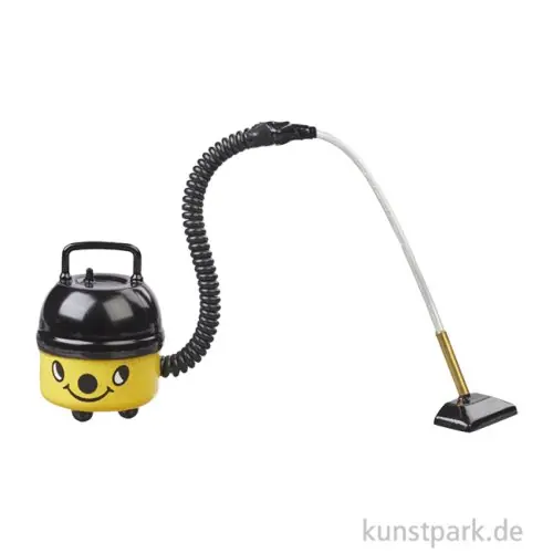 Garantierte Lieferung Miniatur Staubsauger, Gelb Schwarz, 4 cm
