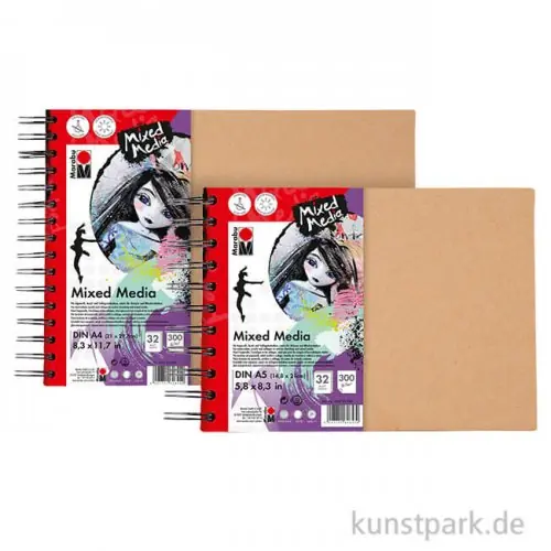Online Kaufen Marabu Mixed Media Ringbuch, 32 Blatt, 300 g