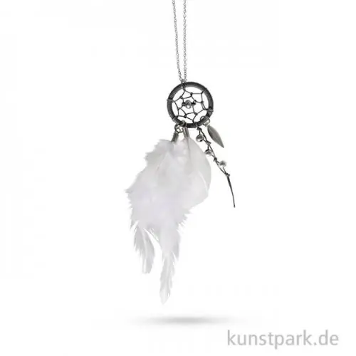 Traumfänger-Kette Luna - Silber-Weiß, 83 cm Saisonangebot