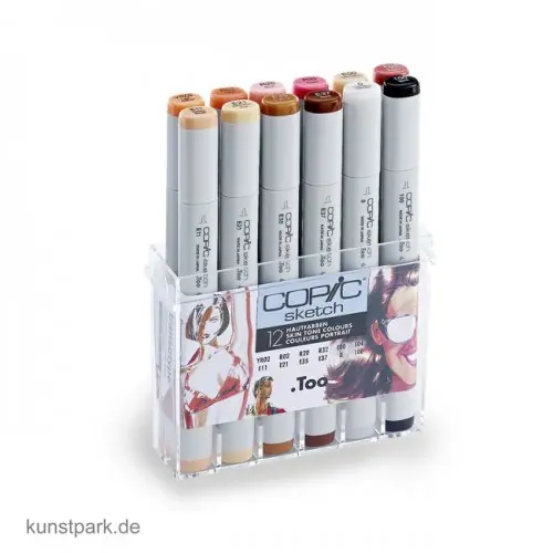 COPIC sketch Set 12er - Hautfarben Garantierte Lieferung
