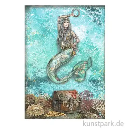Stamperia Reispapier - Songs of the Sea Mermaid, DIN A4 Saisonangebot