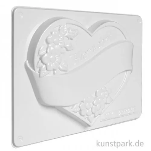 Gießform - Haus-Türschild, Herz Hochwertig