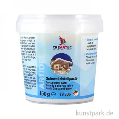 Schneekristallpaste, spachtelbare Schneelandschaft, 150 ml Nur Heute