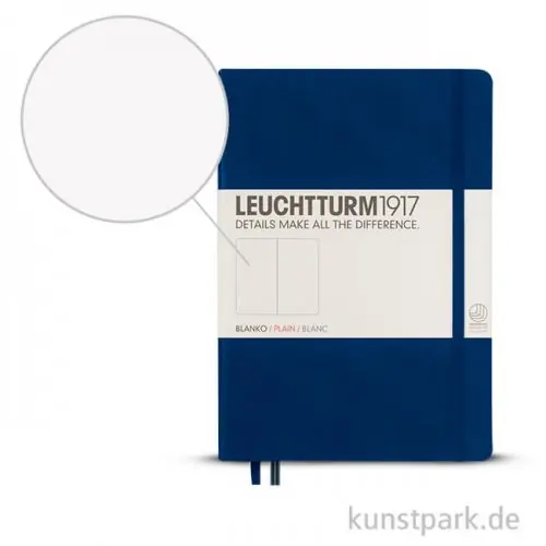 Leuchtturm Notizbuch Hardcover - Marine - Blanko Kracherpreis