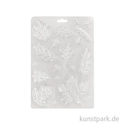 Hochwertig Stamperia Soft Mould (Gießform) - Whispering Woods Leaves, A5