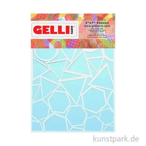 Gelli Arts - Stencil, Geo, 12,7 x 17,8 cm Sofort Bestellen