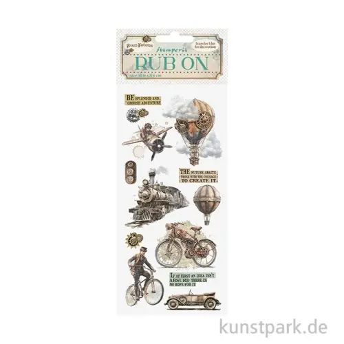 Weltweiter Versand Stamperia Rub On Transferfolie - Voyages Fantastiques Age of Adventure