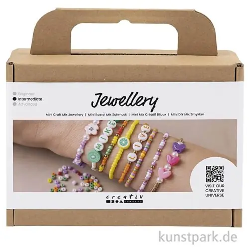 Meistverkauft Mini Bastelset Schmuck, Farbenfrohe Armbänder