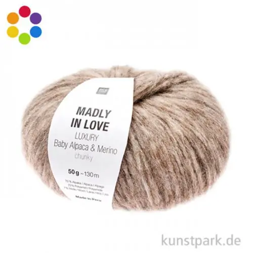 Top-Angebot Rico Garn - Luxury Baby Alpaca + Merino chunky, 50g, 130m