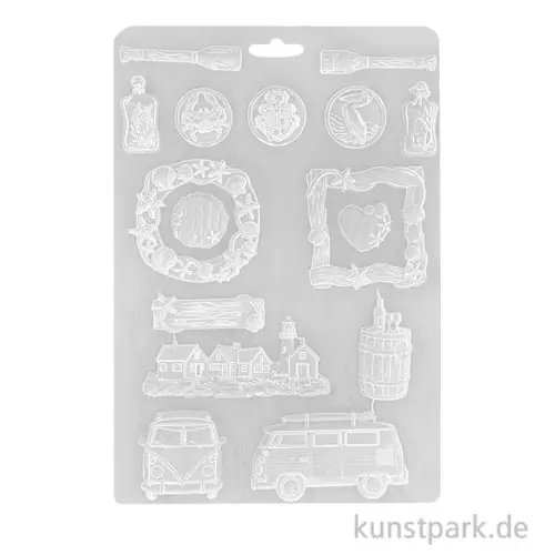 Stamperia Soft Mould (Gießform) - Silent Sea, A4 Günstig