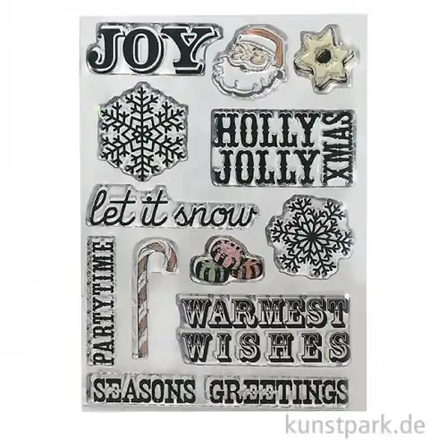 Sichere Zahlung CraftEmotions Clear Stamps - Christmas Sprüche, DIN A6
