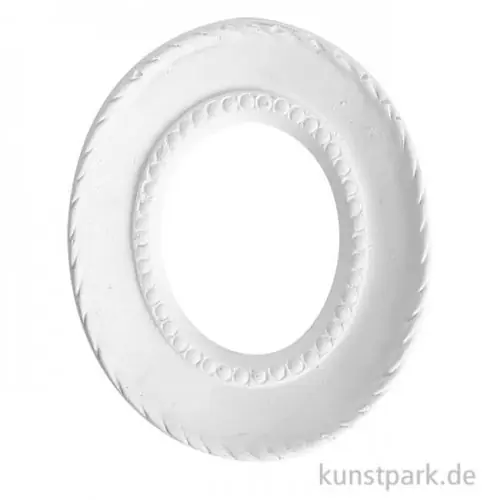 Günstig Gipsrahmen - Oval mit Seil, 80 x 65 x 15 mm