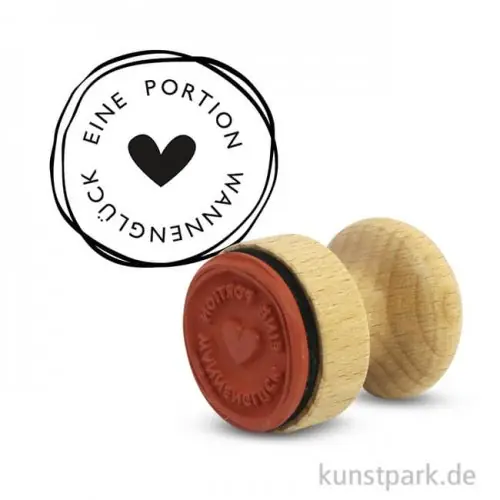 Butterer Stempel - Eine Portion Wannenglück, rund 3 cm Nur Für Kurze Zeit