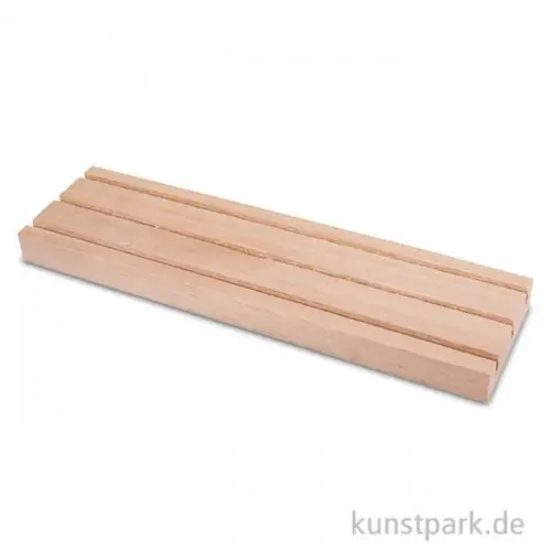 Holz Setzleiste mit 3 Rillen,18x3,5 cm Letzte Chance