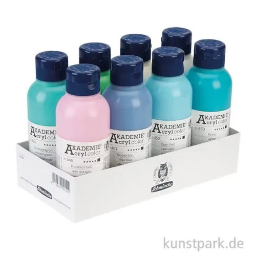 Mengenrabatt Schmincke AKADEMIE Acryl Set mit 8 Aktionsfarben, je 250 ml