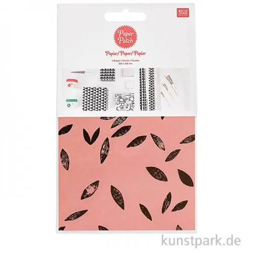 Decoupage Papier - Blätter Koralle, 3 Stück Direkt Vom Hersteller