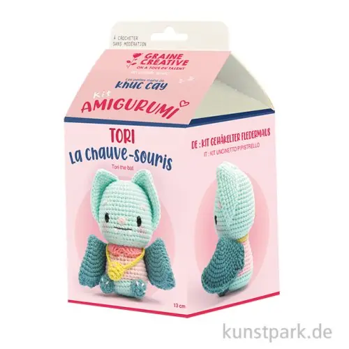 Sichere Zahlung DIY Häkelset - Fledermaus Amigurumi Kit